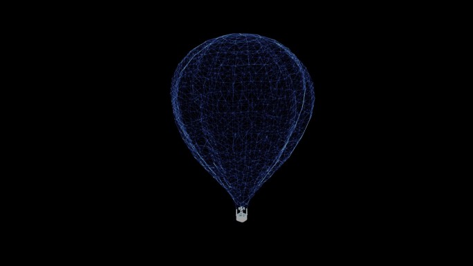粒子大气球的全息图