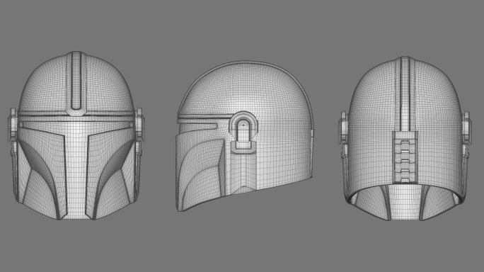 曼达洛人头盔3d模型