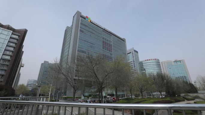 海淀中关村微软大厦原始拍摄延时