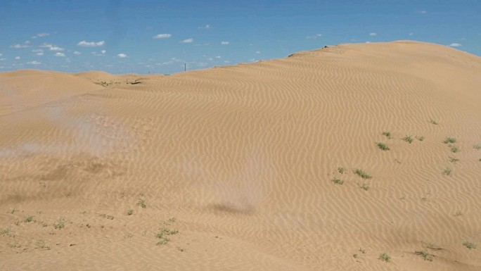 毛乌素沙漠里摄制组人工造烟效果-2