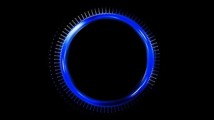 蓝色光圈素材（无缝循环）