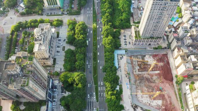 惠州大道-街景道路俯拍