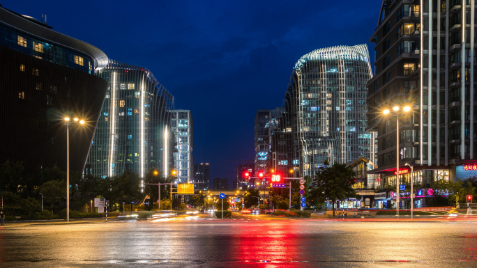 南京南站喜马拉雅夜景延时