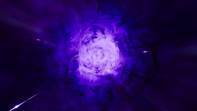 紫色极光穿梭宇宙特效粒子