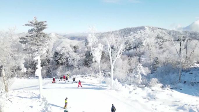 吉林滑雪场航拍