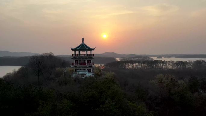 南湾湖茶岛日出