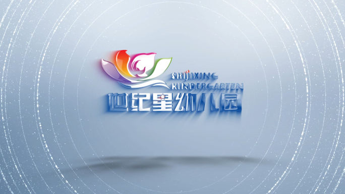 明亮质感学校logo片头