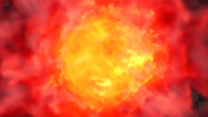 【Alpha通道】火焰火球太阳冲屏64B