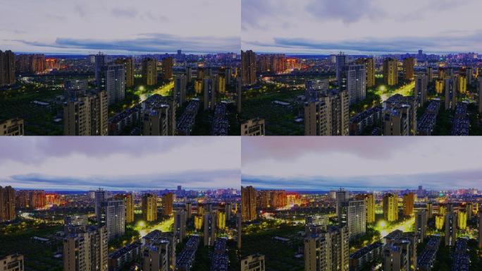 实拍4K城市夜景