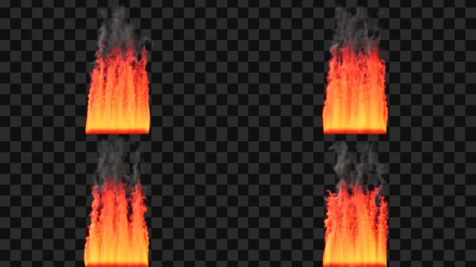 【Alpha通道】火帘火墙火焰燃烧88B