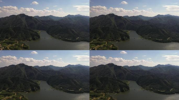 4k-北京金海湖海子水库群山航拍