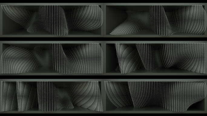 【裸眼3D】黑金方点矩阵视错艺术建筑空间