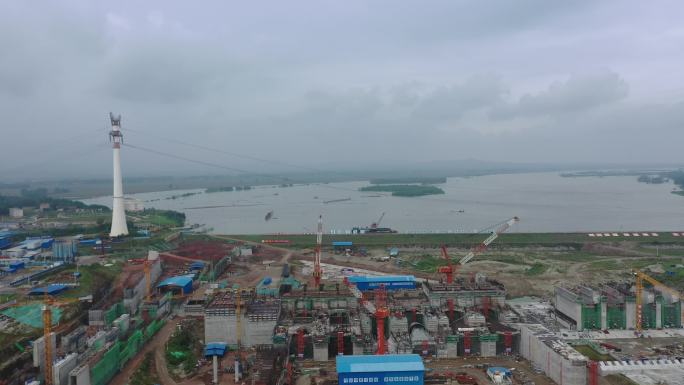 湖北最大在建水利水电汉江碾盘山枢纽工程