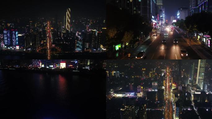 守护解放西五一大道解放西ifs夜景航拍