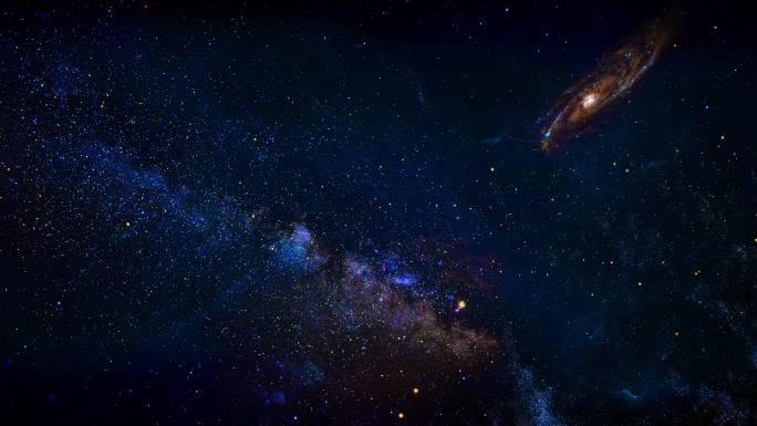 【4K宇宙】蓝色银河星云星系未来幻想唯美