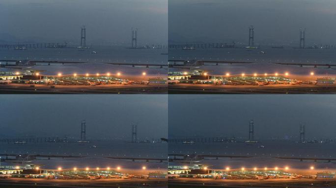 夜景：世界十大美丽机场之深圳宝安国际机场