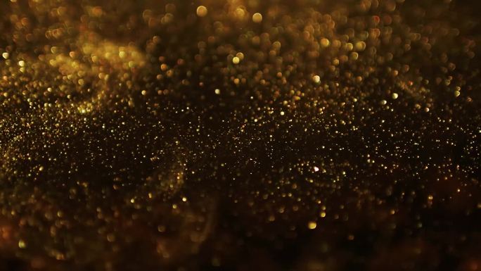 金色粒子优雅流动LED背景