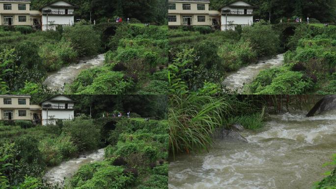 4K小河淌水古桥人家02