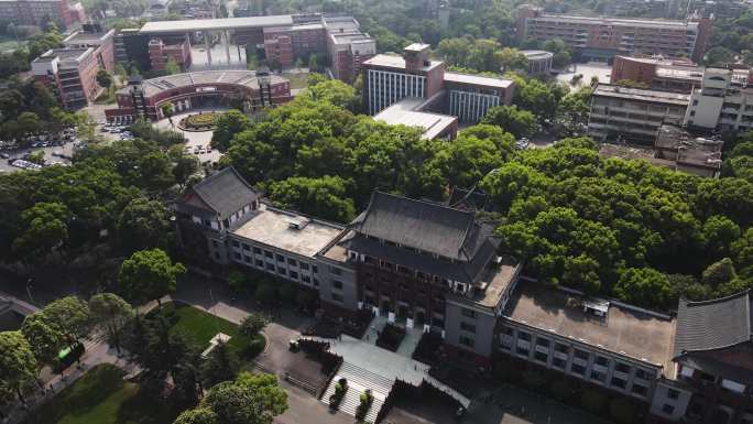 四川大学望江校区航拍