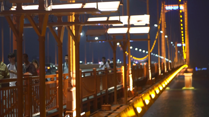 合集-鹦鹉洲大桥人群车流