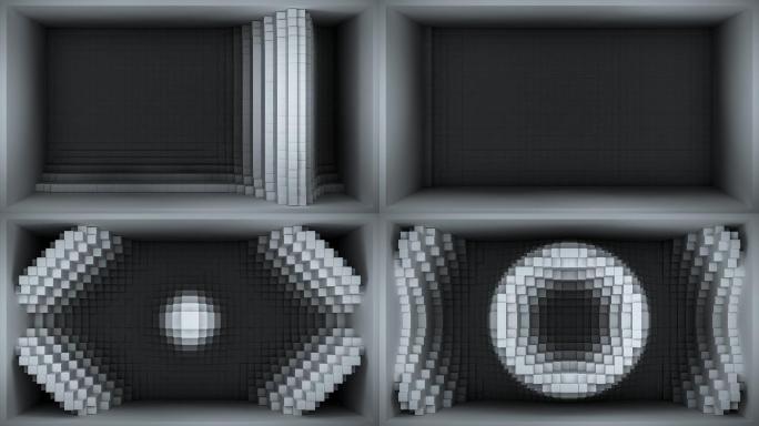 立体方块裸眼3D视频素材