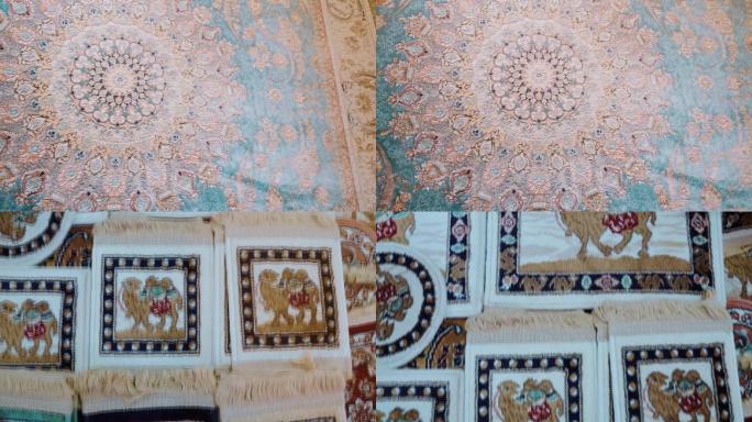 新疆喀什售卖的波斯地毯