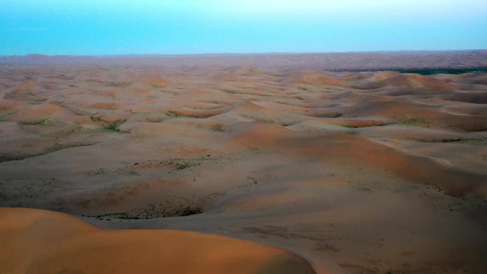 内蒙古阿拉善腾格里沙漠航拍