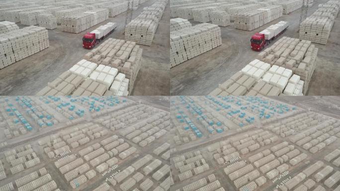 新疆维吾尔自治区棉花生产基地航拍