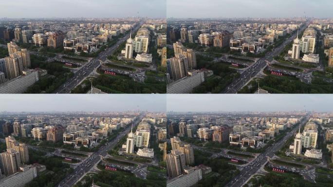 北京金融街建筑物航拍