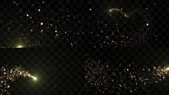 4k黄金粒子撒金动画19款