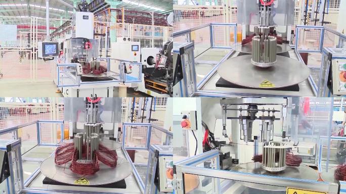 中国工厂内部自动化生产线设备