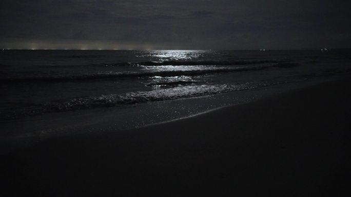 海滩夜色