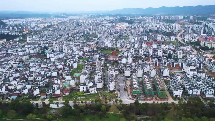 航拍上饶市婺源县