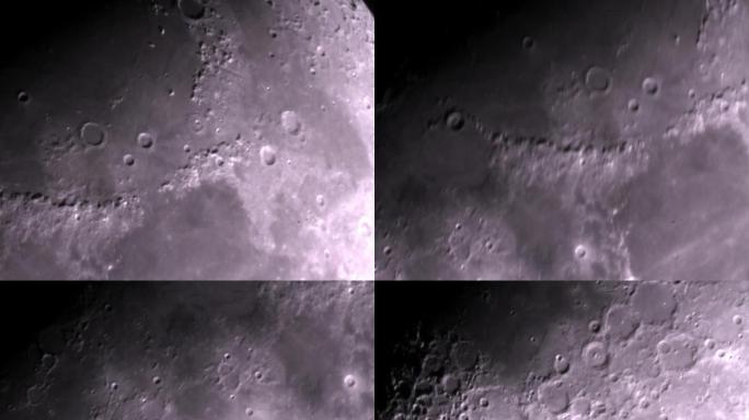 月球表面细节展示