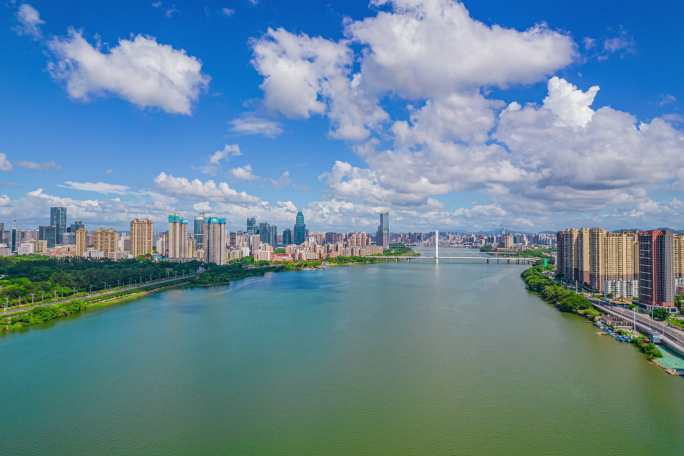 6K 惠州合生大桥风景天空延时航拍