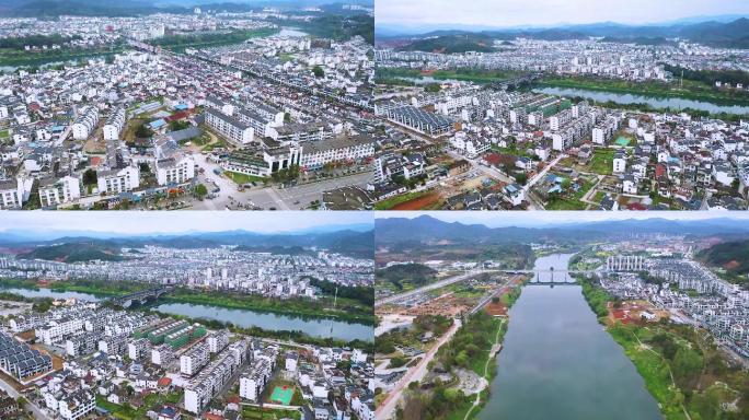 航拍婺源县城