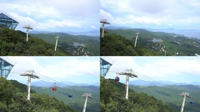 高空缆车大峡谷登山云海索道