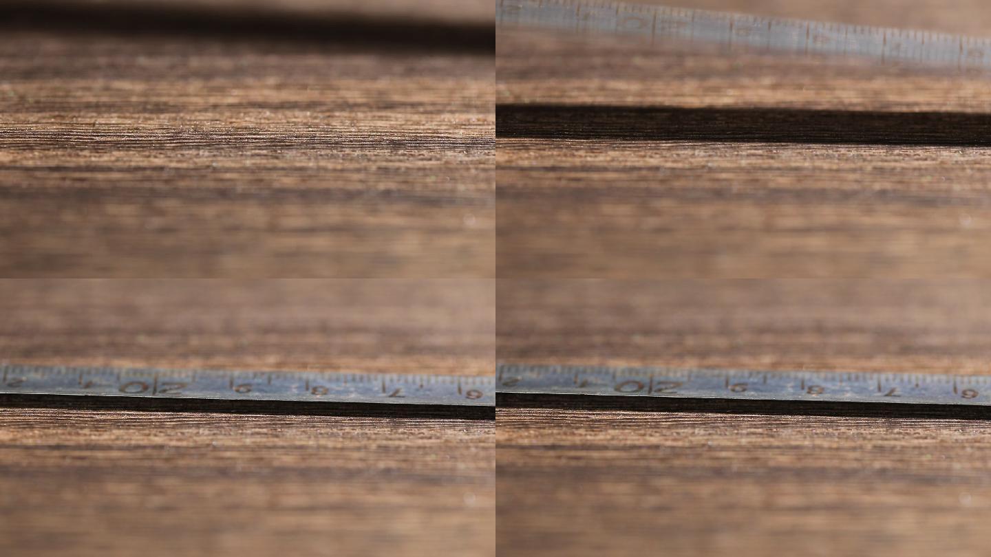 用卷尺测量木板长度