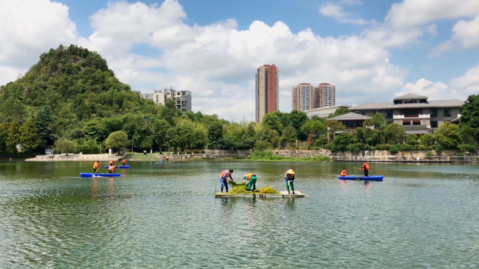 河道清理、绿化