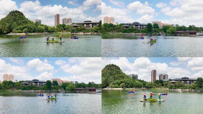 河道清理、绿化