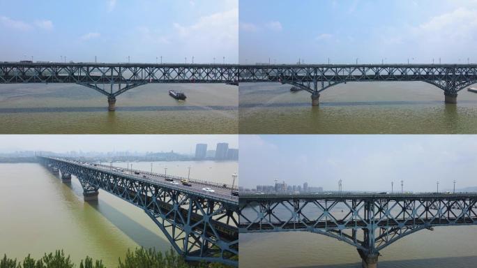 4k 长江大桥与火车