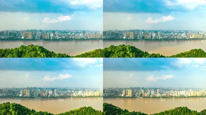 宜昌雨后江景（航拍）