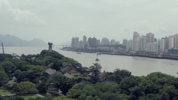 城市风光 江心屿