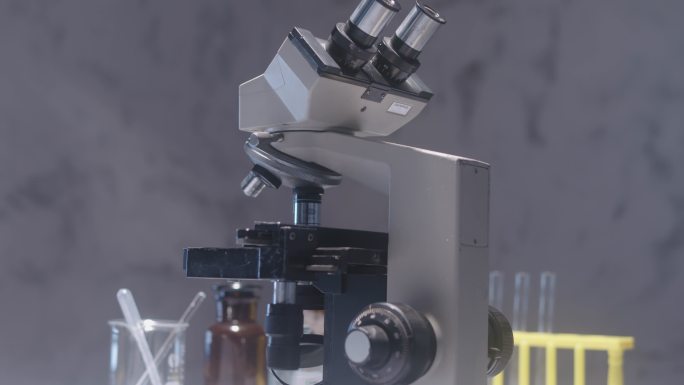 老式显微镜空镜