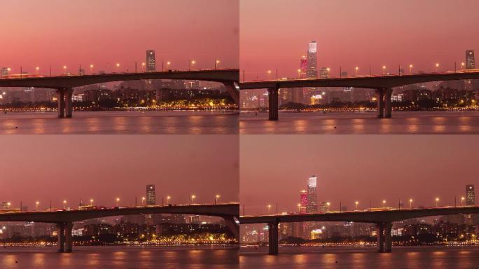 广州大桥延时2k素材视频