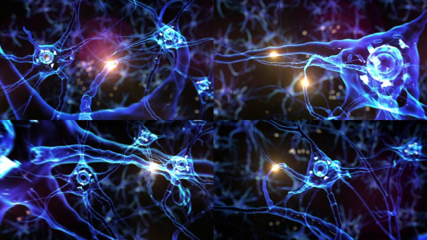 穿越神经元细胞生物科技科学神经紧张医疗医