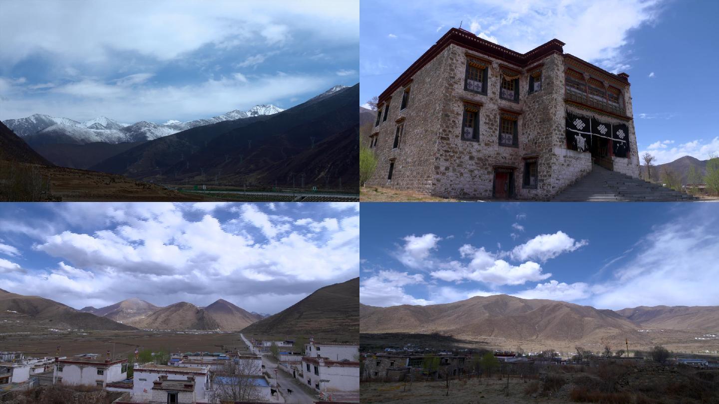 西藏风光风景环境建筑延时