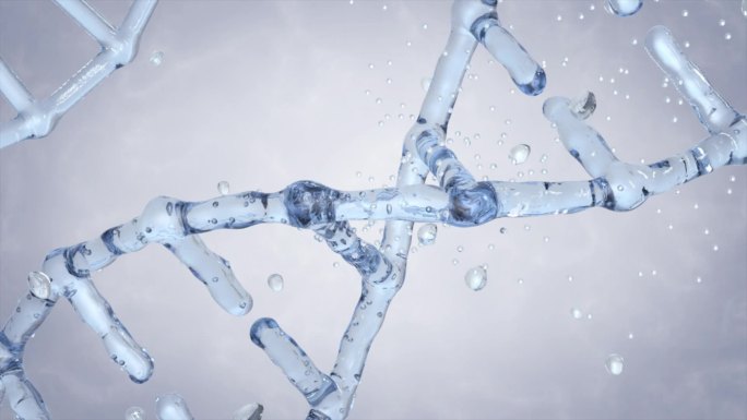 化妆品补水DNA分子C4D+AE