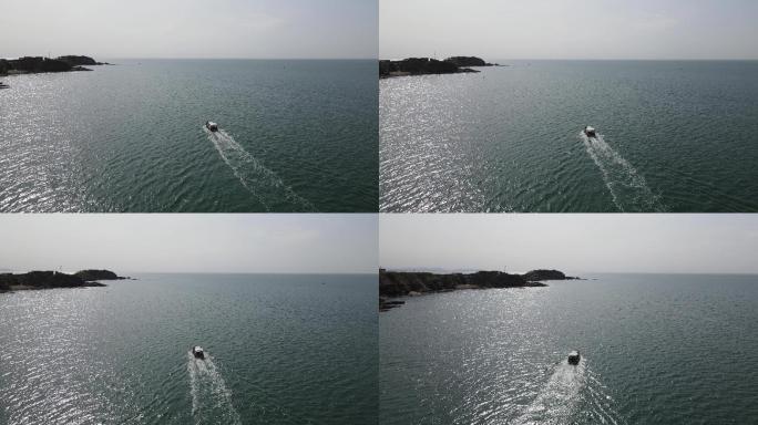 4k无人机航拍海上游艇