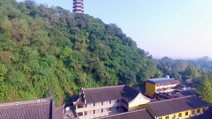 航拍镇江定慧寺全景